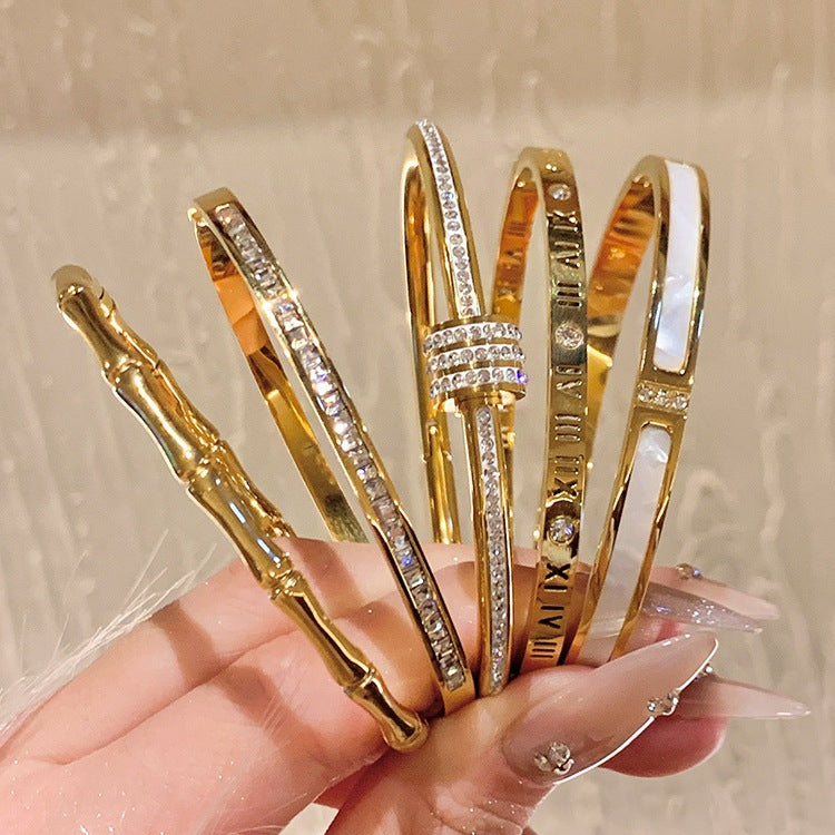 Gold Bangle Set