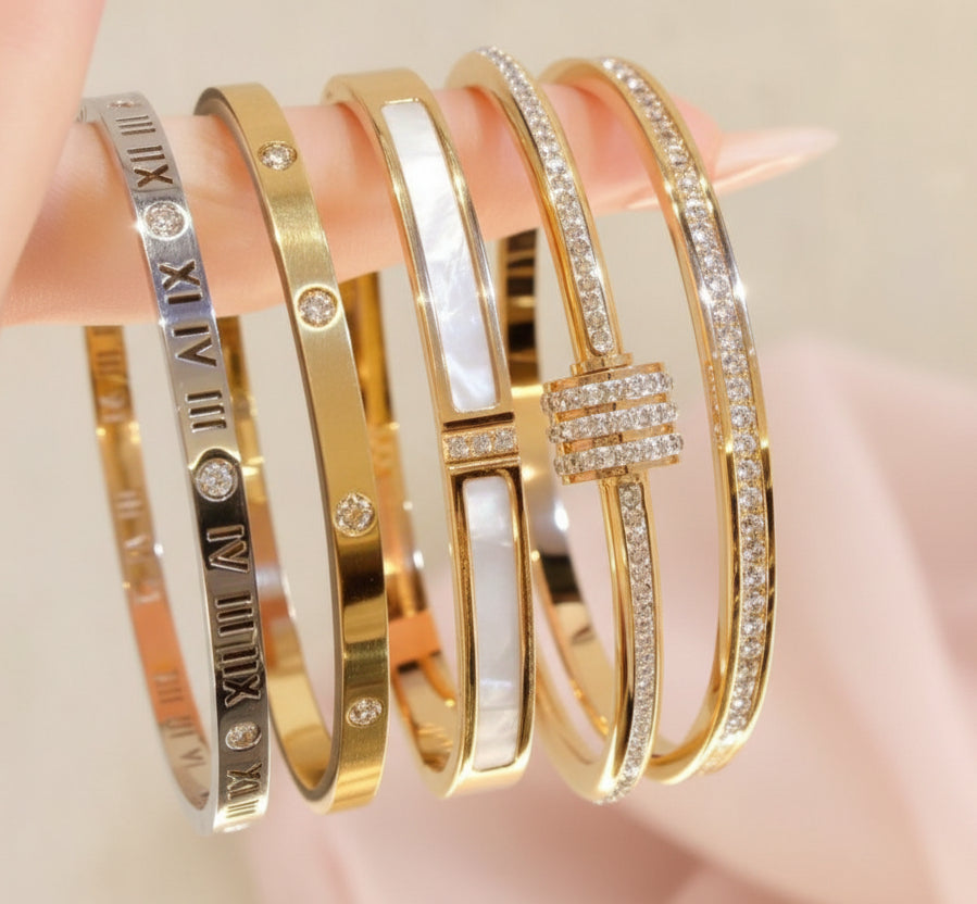 Gold Bangle Set